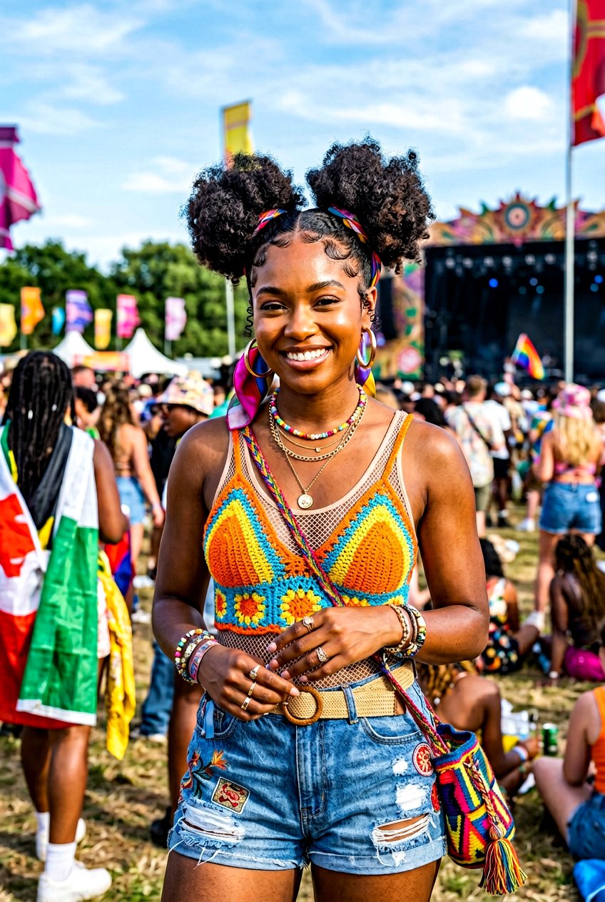 Space Buns - 20 black women vacation hairstyle ideas - 20 black women vacation hairstyle ideas