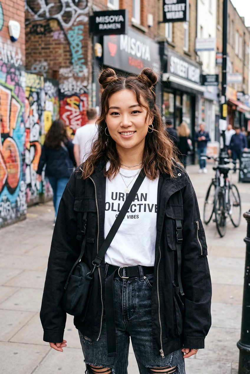 Space Buns - 20 easy morning hairstyle for shoulder length hair - 20 easy morning hairstyle for shoulder length hair