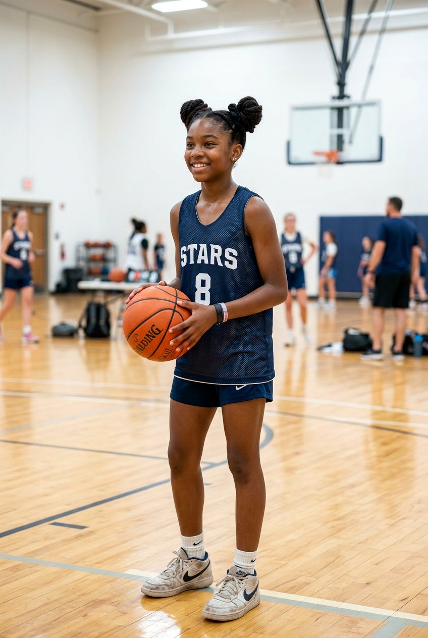 Space Buns Basketball Hairstyle For Girls - 20 basketball hairstyles for girls - 20 basketball hairstyles for girls