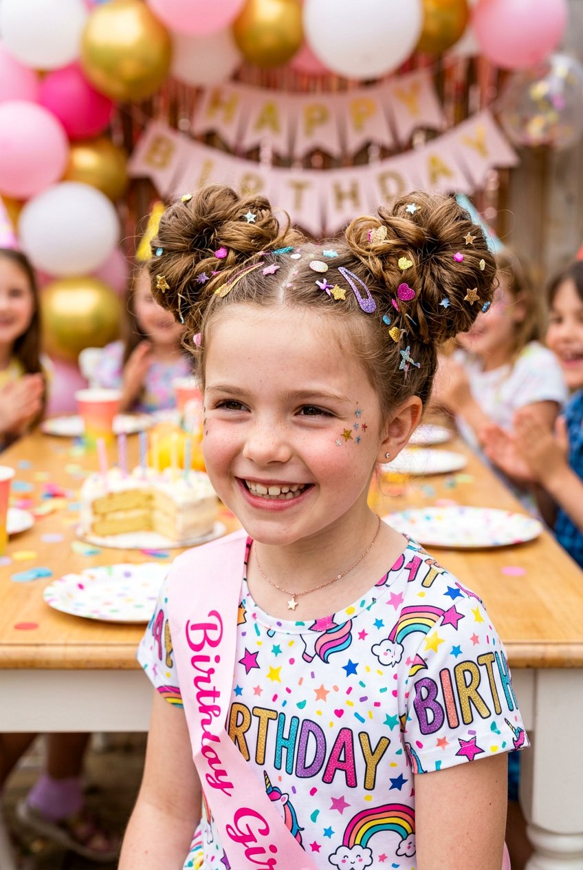 Space Buns For Birthday - 20 birthday hairstyles for girls - 20 birthday hairstyles for girls