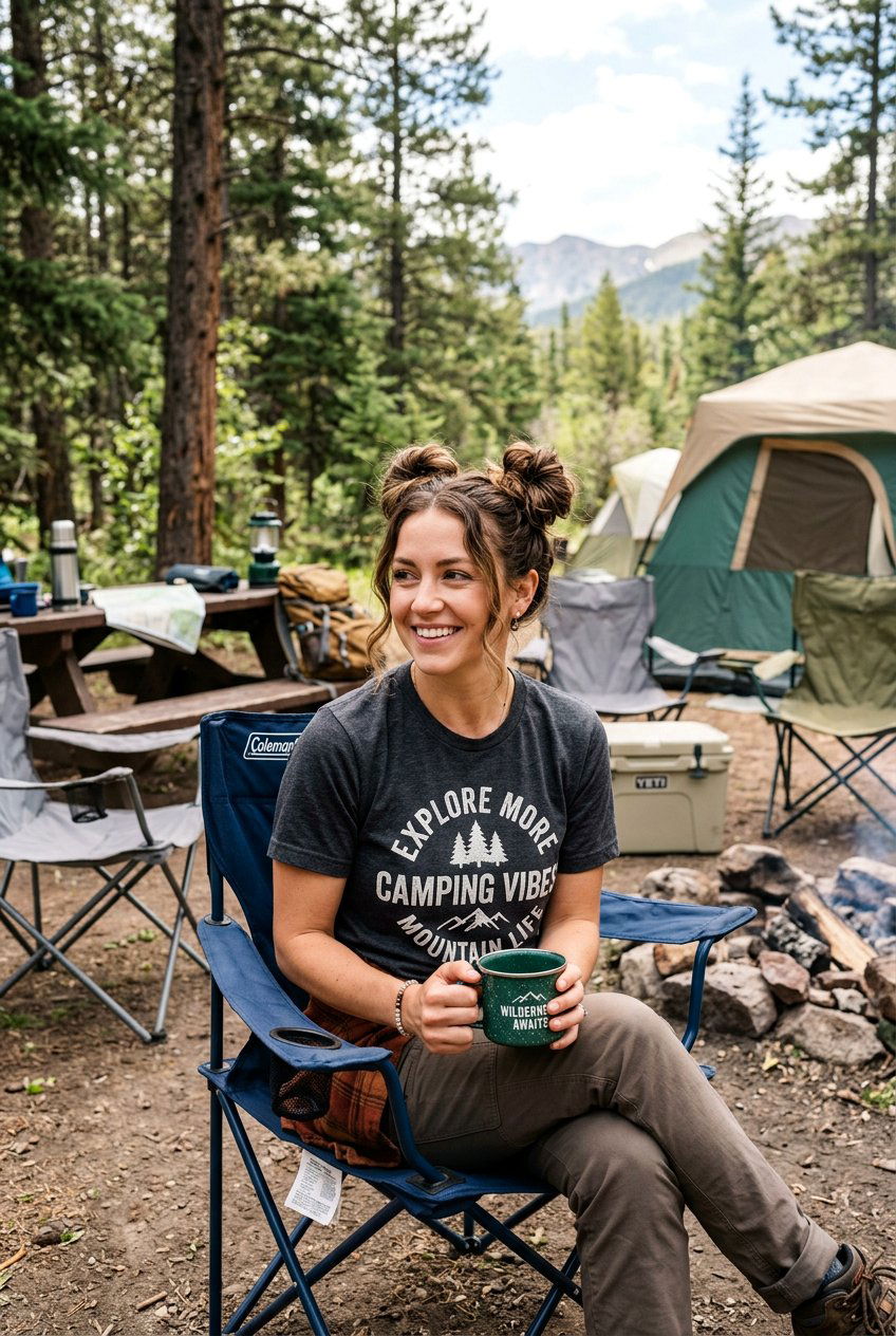 Space Buns For Camping - 20 camping hairstyles for women - 20 camping hairstyles for women