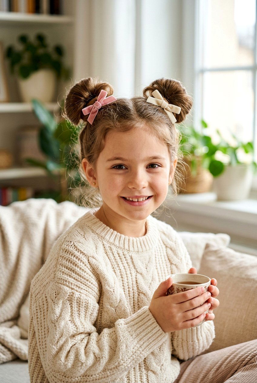Space Buns For Girls - 20 christmas party hairstyles for girls - 20 christmas party hairstyles for girls