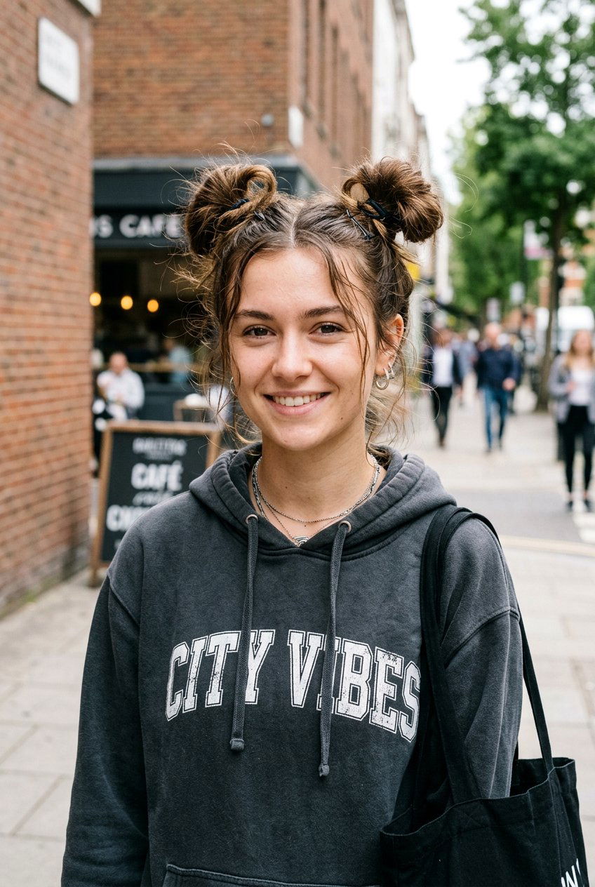 Space Buns For Oily Hair - 20 greasy hair day hairstyles - 20 greasy hair day hairstyles