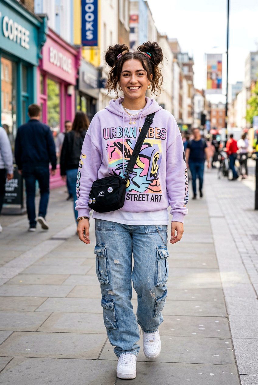 Space Buns For Playful Travel Days - 20 travel friendly hairstyles - 20 travel friendly hairstyles