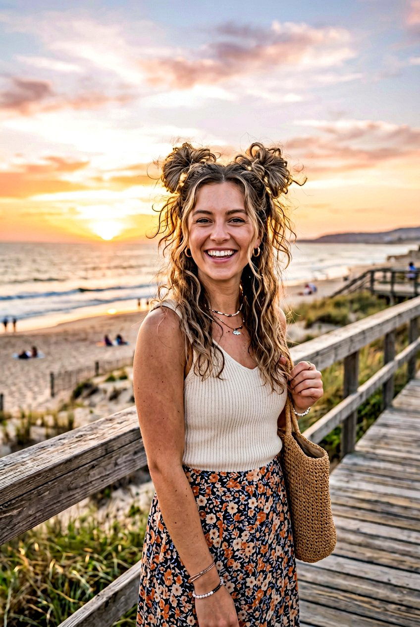20 Gorgeous Sunset Photo Shoot Hairstyles for Perfect Pics