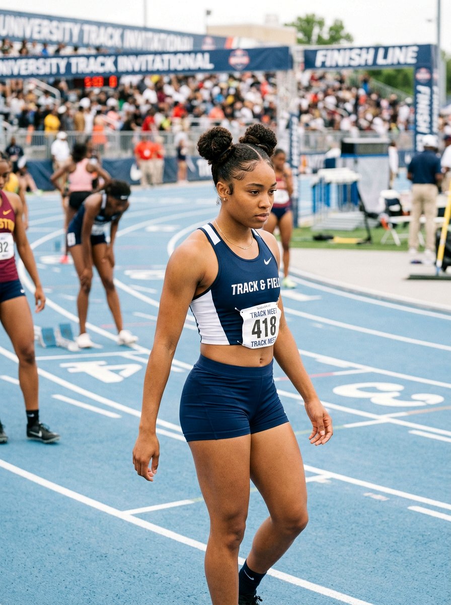Space Buns For Track Meet - 20 track meet hairstyles - 20 track meet hairstyles