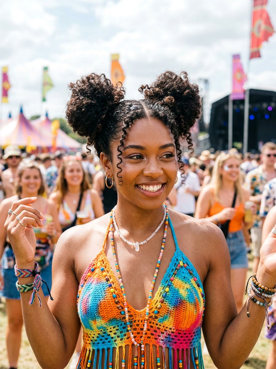 Space Buns On Curly Hair - 20 simple hairstyle for curly shoulder length hair - 20 simple hairstyle for curly shoulder length hair