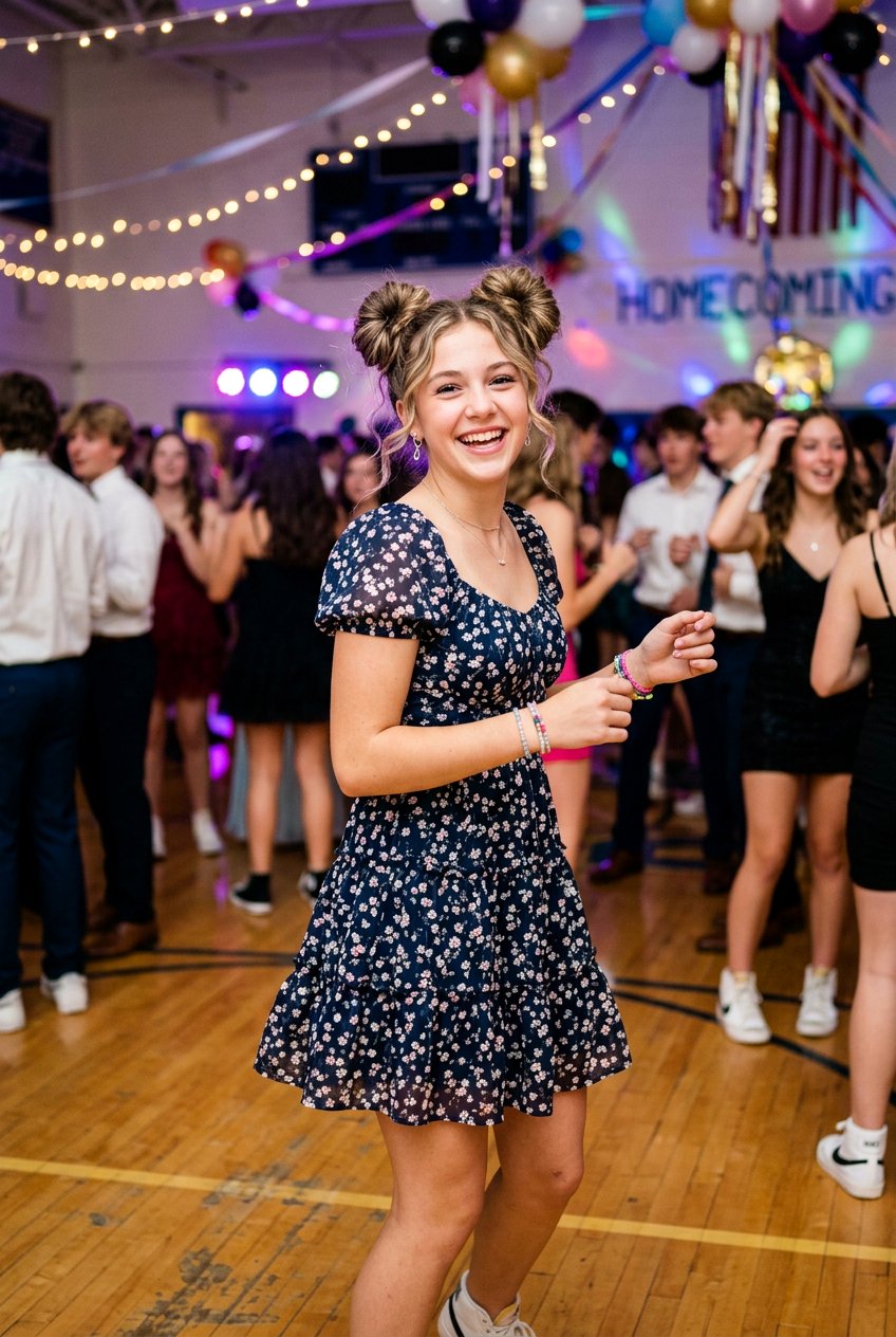 Space Buns School Dance Hair - 20 school dance hairstyles - 20 school dance hairstyles