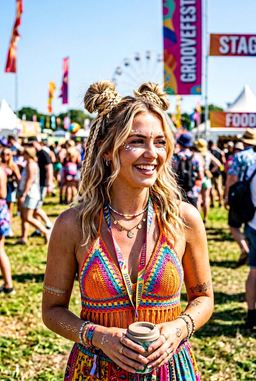 Space Buns With Blonde Ribbon Medium Layered Hair - 20 blonde ribbons for medium layered hair - 20 blonde ribbons for medium layered hair