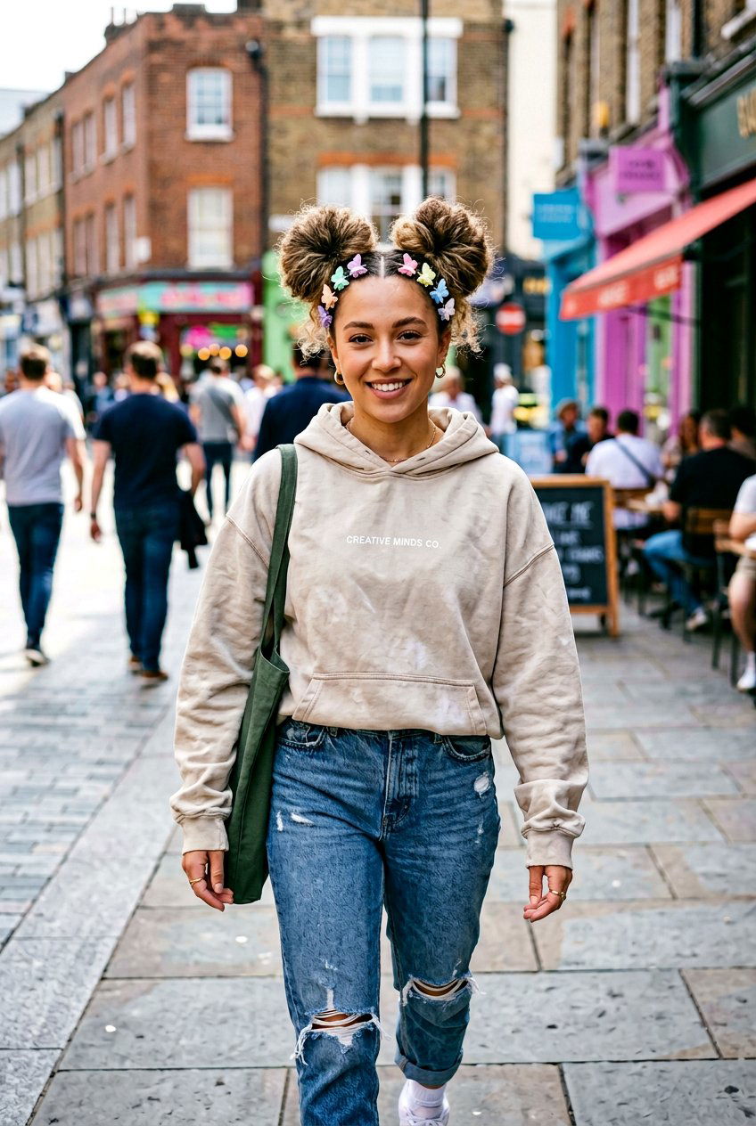 20 Nostalgic Butterfly Clip Hairstyles Making a Comeback