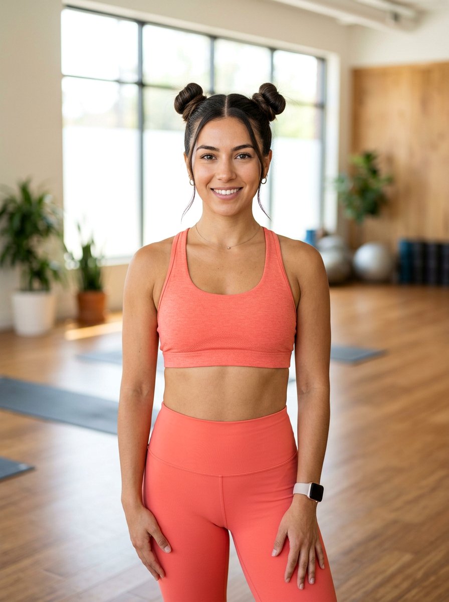 20 Chic Yoga Bun With Middle Part Ideas for Your Session