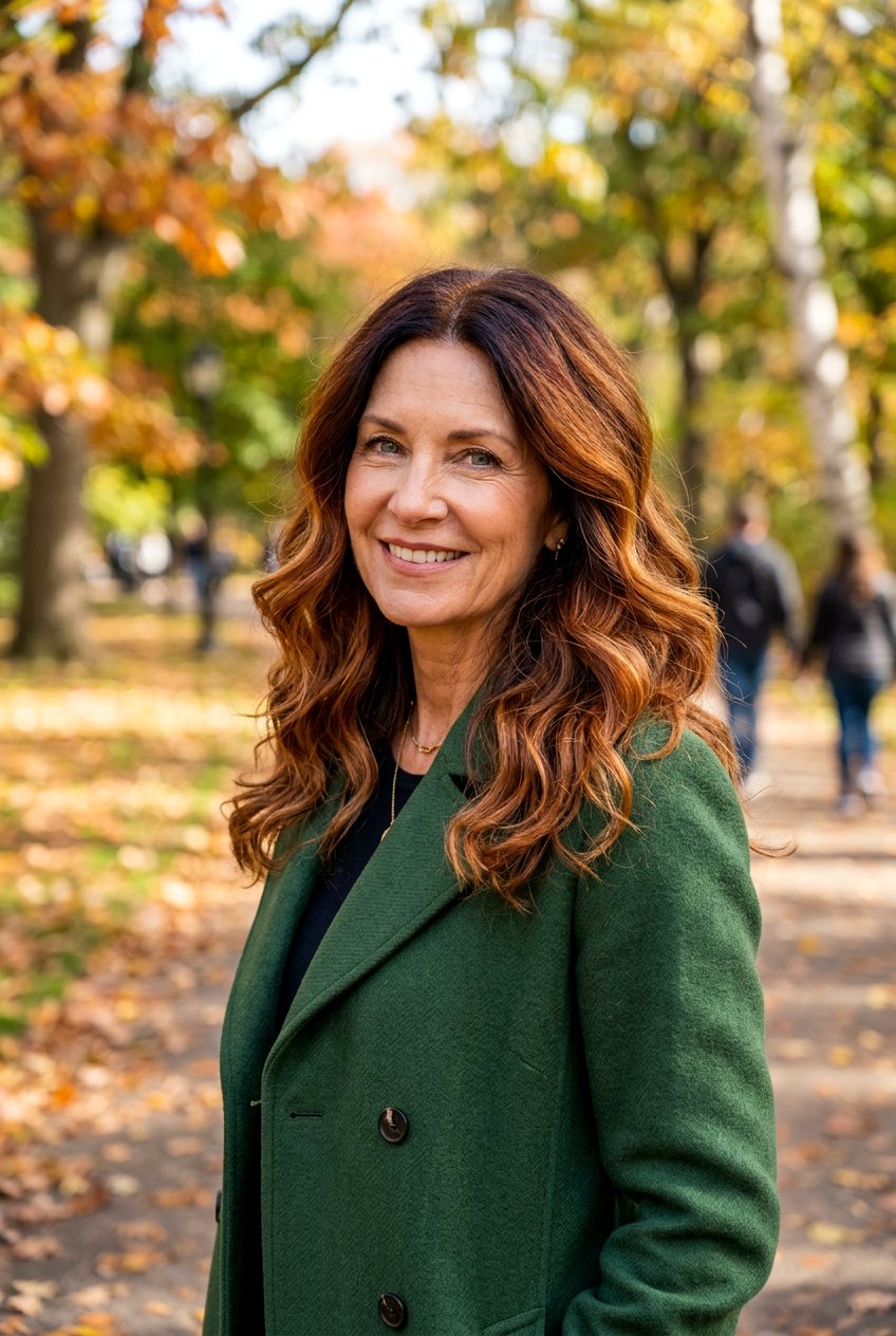 Spicy Cinnamon Balayage - 20 expensive brunette for women over 50 - 20 expensive brunette for women over 50