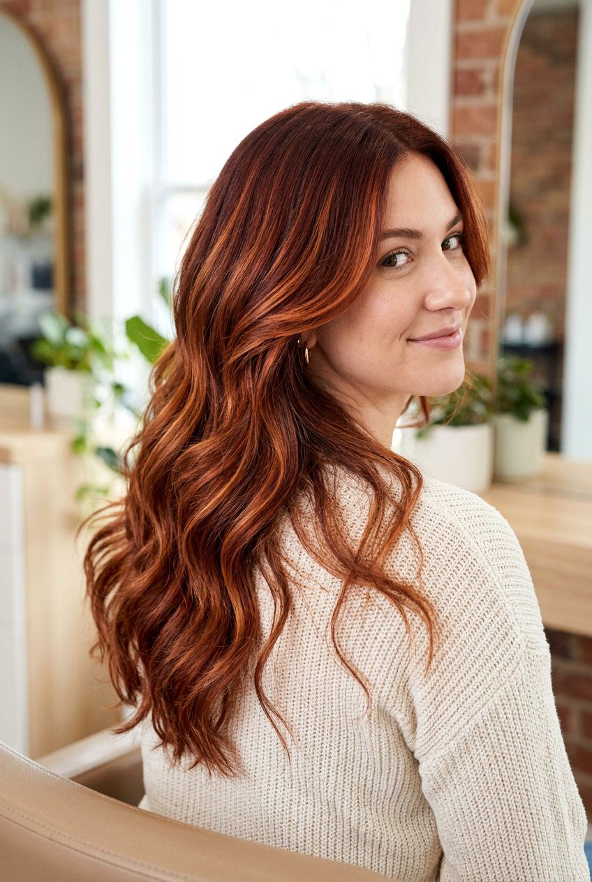 Spicy Red Copper Balayage - 20 copper red balayage - 20 copper red balayage