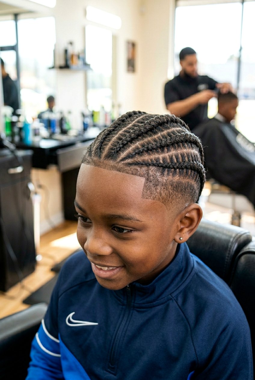 Spider Braids With Drop Fade - 20 boys braids with fade - 20 boys braids with fade