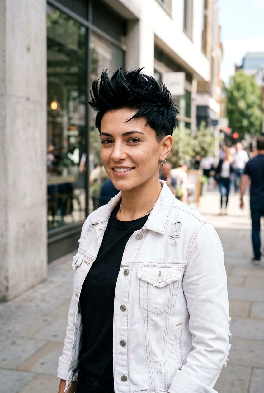Spiky Black Pixie For Thick Hair - 20 glossy black pixie haircut - 20 glossy black pixie haircut
