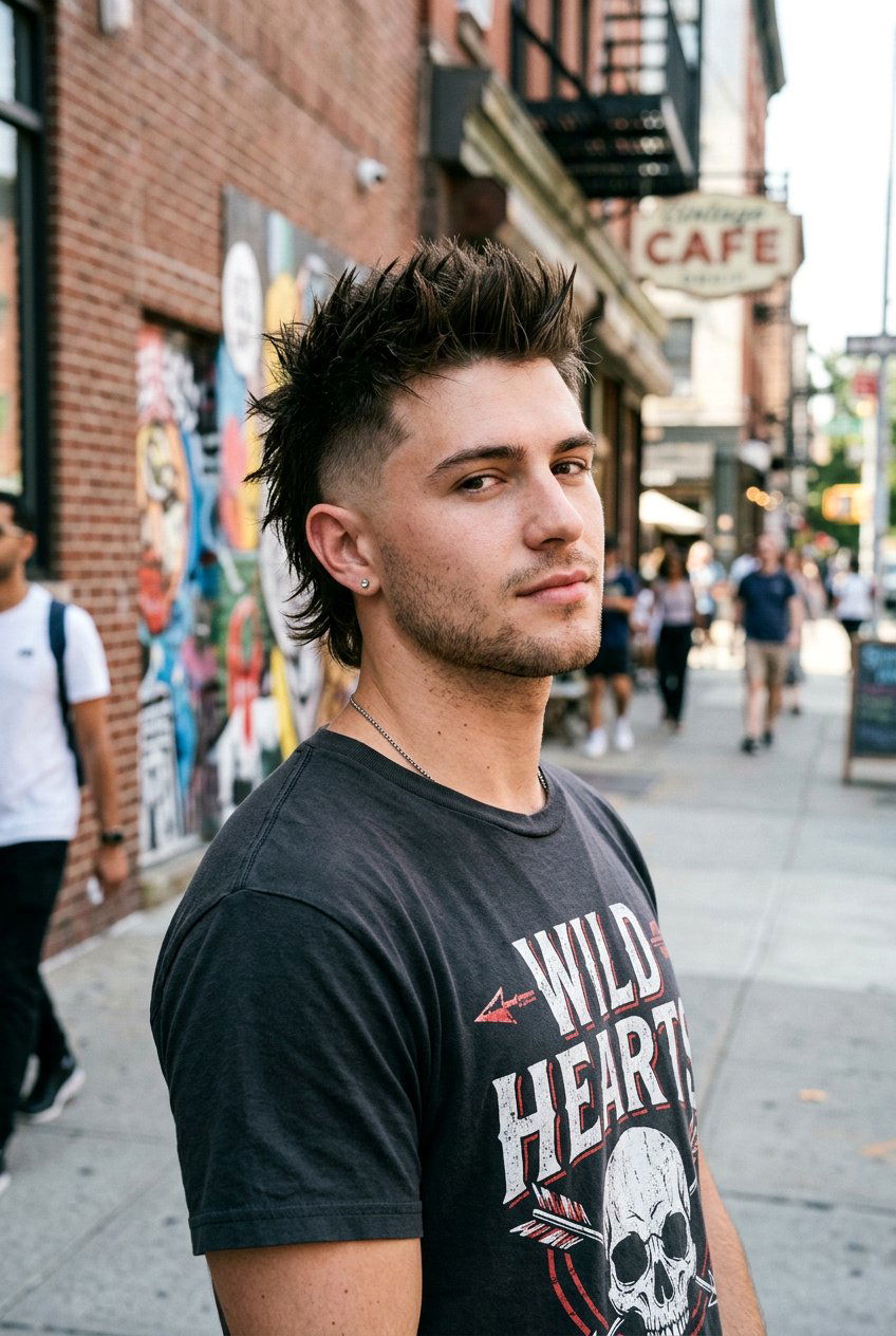 Spiky Burst Fade Mullet - 20 burst fade with mullet men - 20 burst fade with mullet men