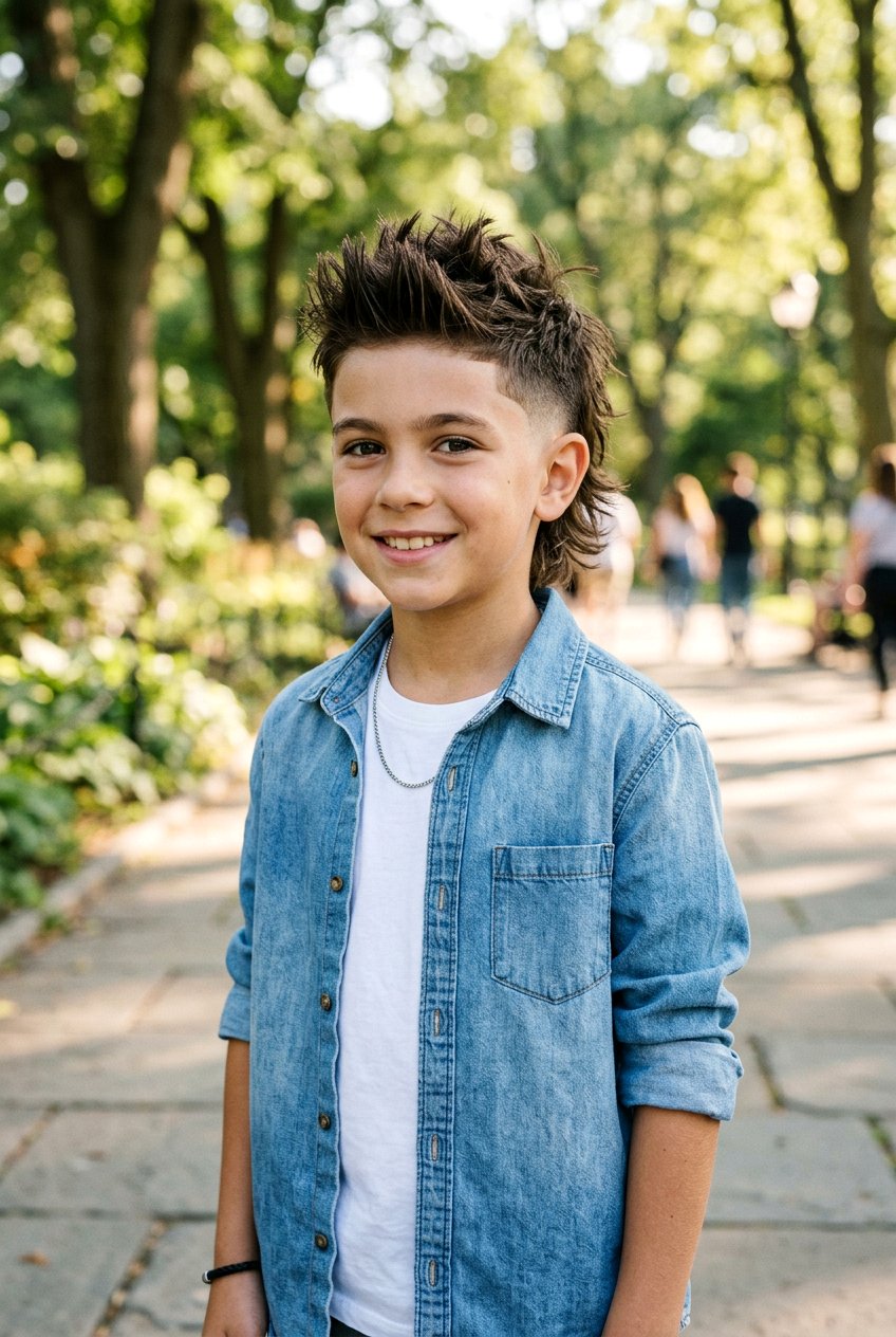 Spiky Burst Fade Mullet - 20 burst fade mullet for boys - 20 burst fade mullet for boys