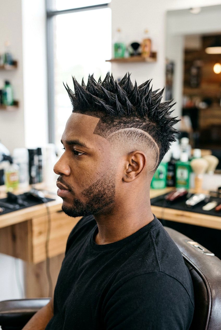 Spiky Burst Fade - 20 burst fade haircut - 20 burst fade haircut