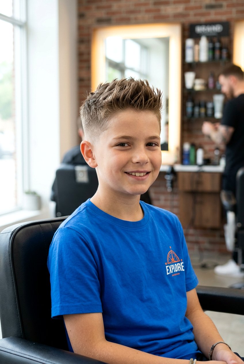 Spiky Front Taper - 20 boys haircut for thin fine hair - 20 boys haircut for thin fine hair