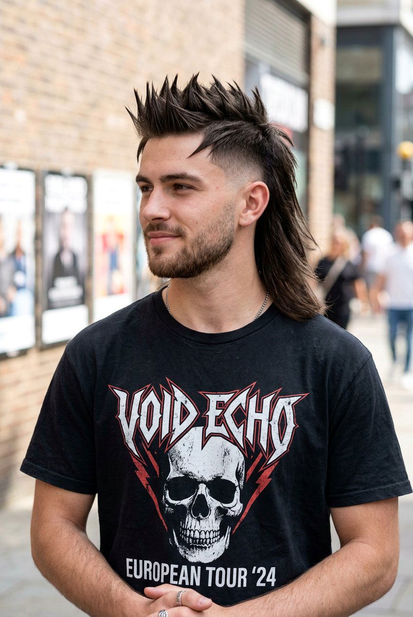 Spiky Mullet Fade - 20 mullet fade for straight hair men - 20 mullet fade for straight hair men