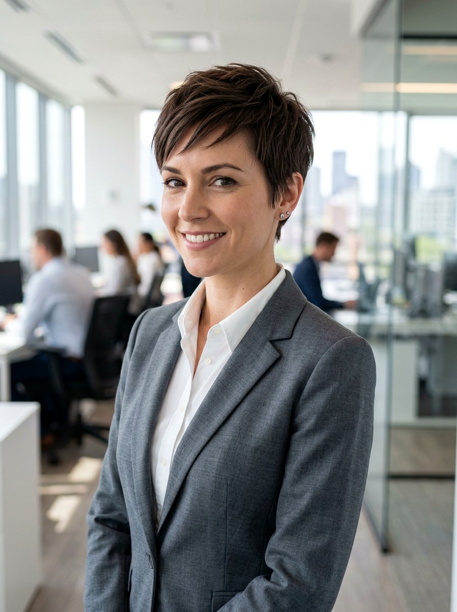 Spiky Pixie Cut - 20 polished pixie haircut for office women - 20 polished pixie haircut for office women