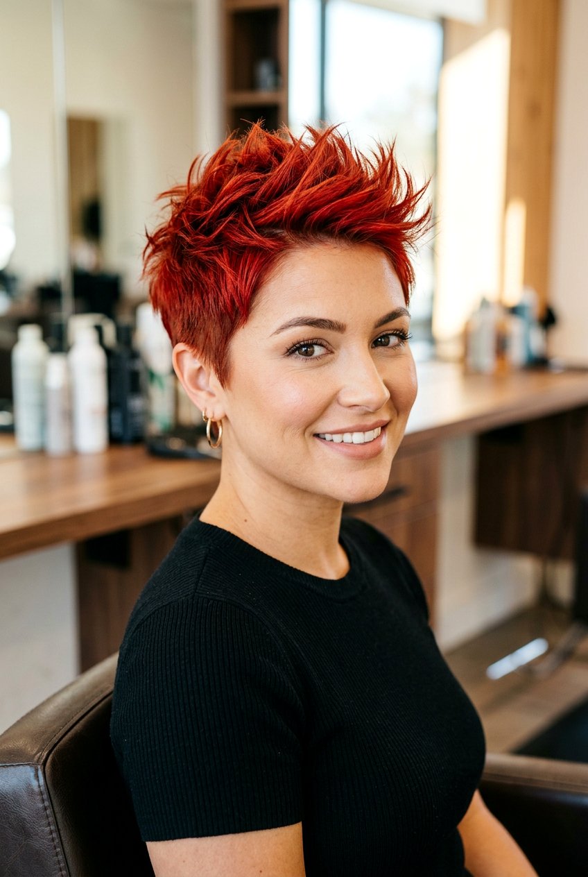 Spiky Pixie Cut - 20 low maintenance short haircuts - 20 low maintenance short haircuts