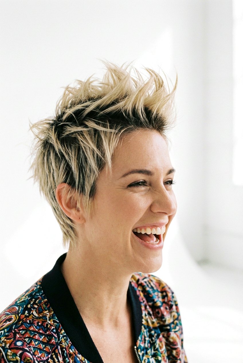 Spiky Pixie Cut - 20 pixie haircuts for women - 20 pixie haircuts for women