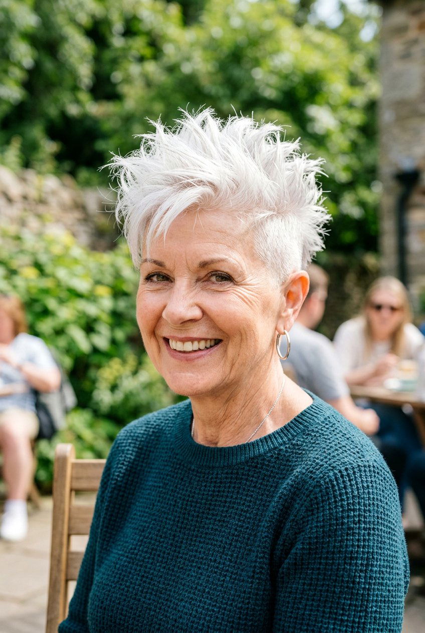 Spiky Pixie Undercut - 20 short spiky haircuts for older women - 20 short spiky haircuts for older women