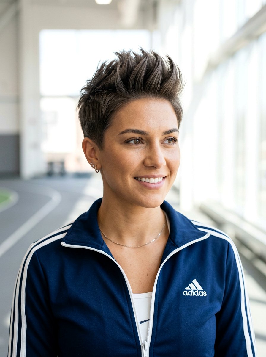 Spiky Pixie With Crown Volume - 20 pixie cut with volume at crown - 20 pixie cut with volume at crown