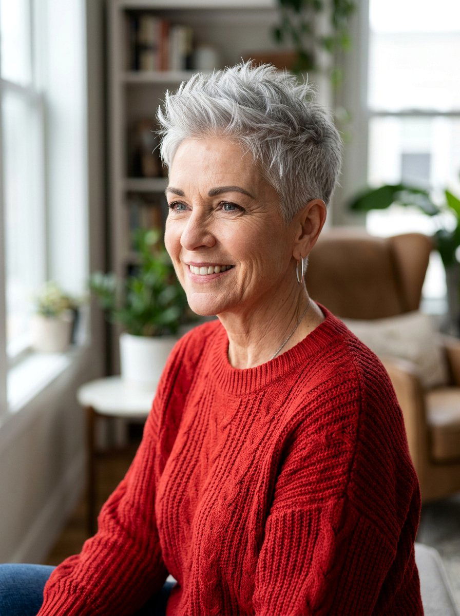 Spiky Tapered Pixie For Gray Hair - 20 tapered pixie for gray hair - 20 tapered pixie for gray hair