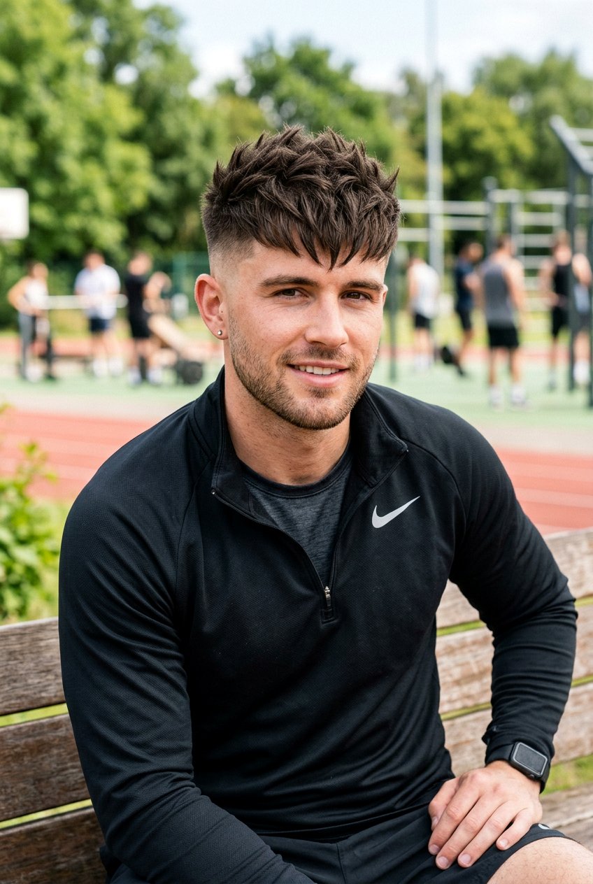 Spiky Textured Fringe Low Fade - 20 low fade with textured fringe men - 20 low fade with textured fringe men