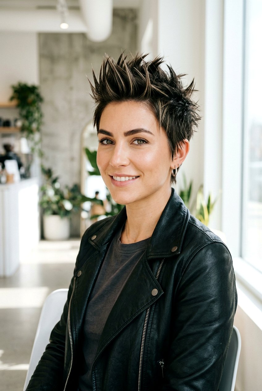 Spiky Textured Pixie - 20 textured pixie haircut - 20 textured pixie haircut