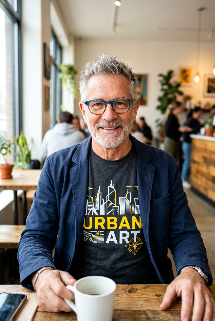 Spiky Textured Top - 20 mens haircut for older men with glasses - 20 men’s haircut for older men with glasses