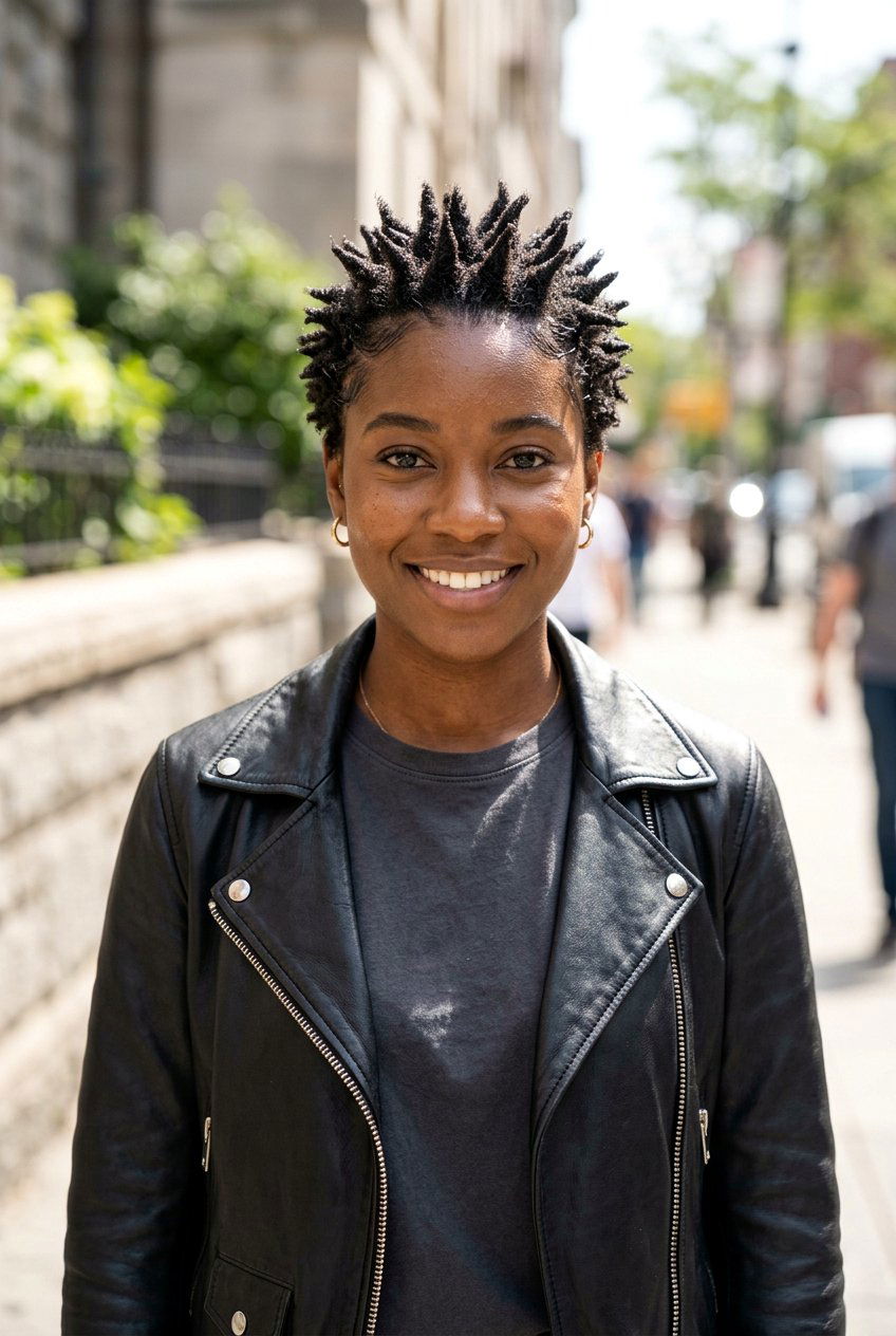 Spiky Wash And Go TWA - 20 wash and go on twa haircut - 20 wash and go on twa haircut