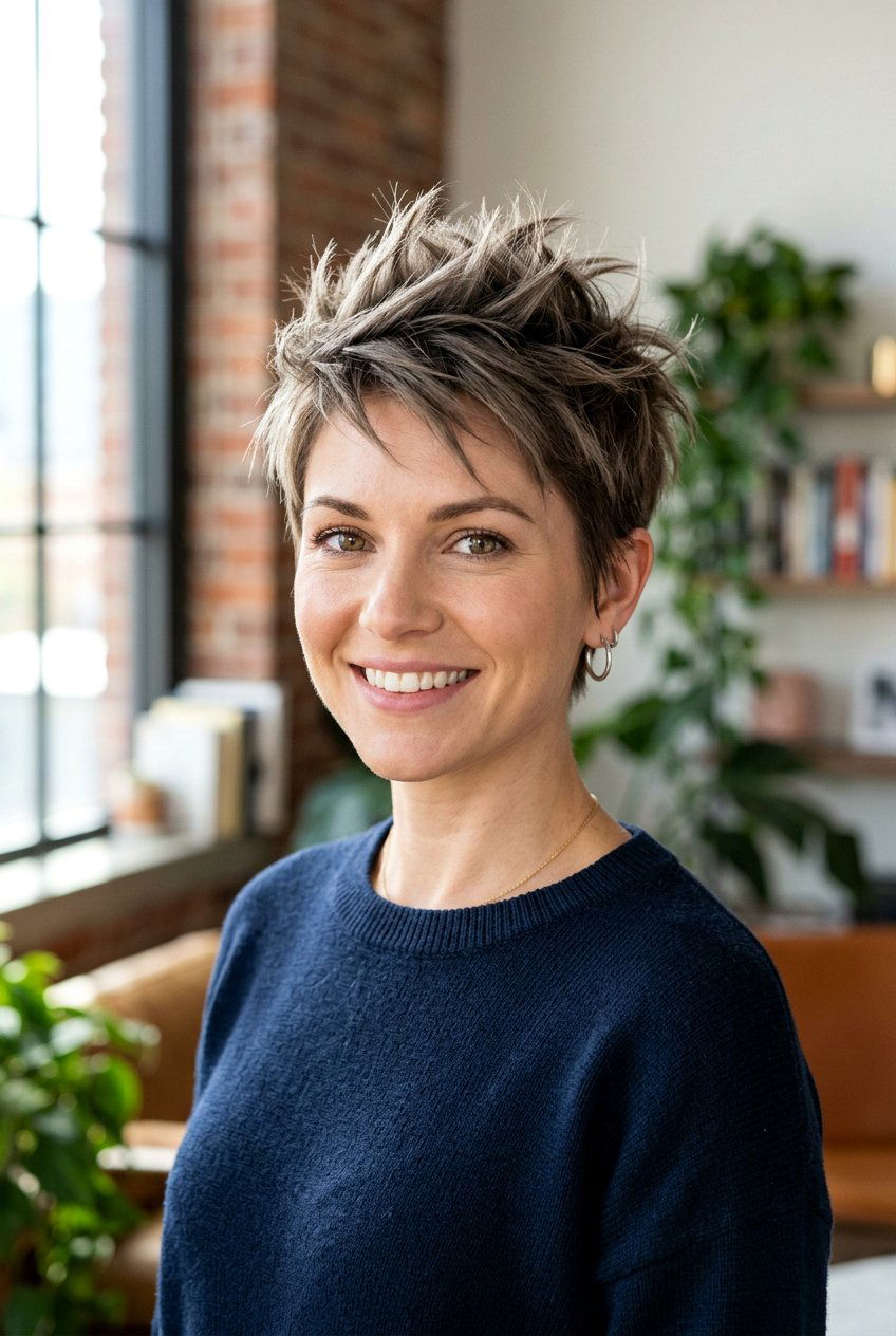 Spiky choppy pixie - 20 choppy pixie haircut - 20 choppy pixie haircut