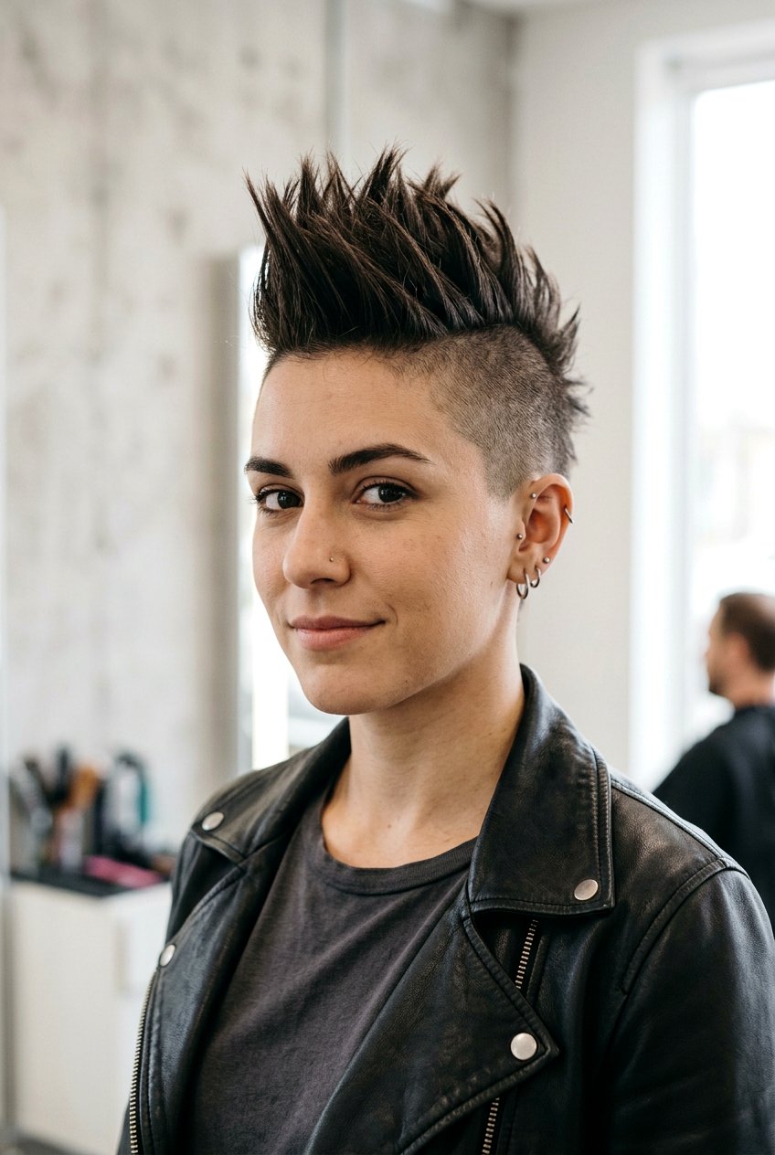 Spiky mohawk haircut - 20 edgy short haircuts for women - 20 edgy short haircuts for women