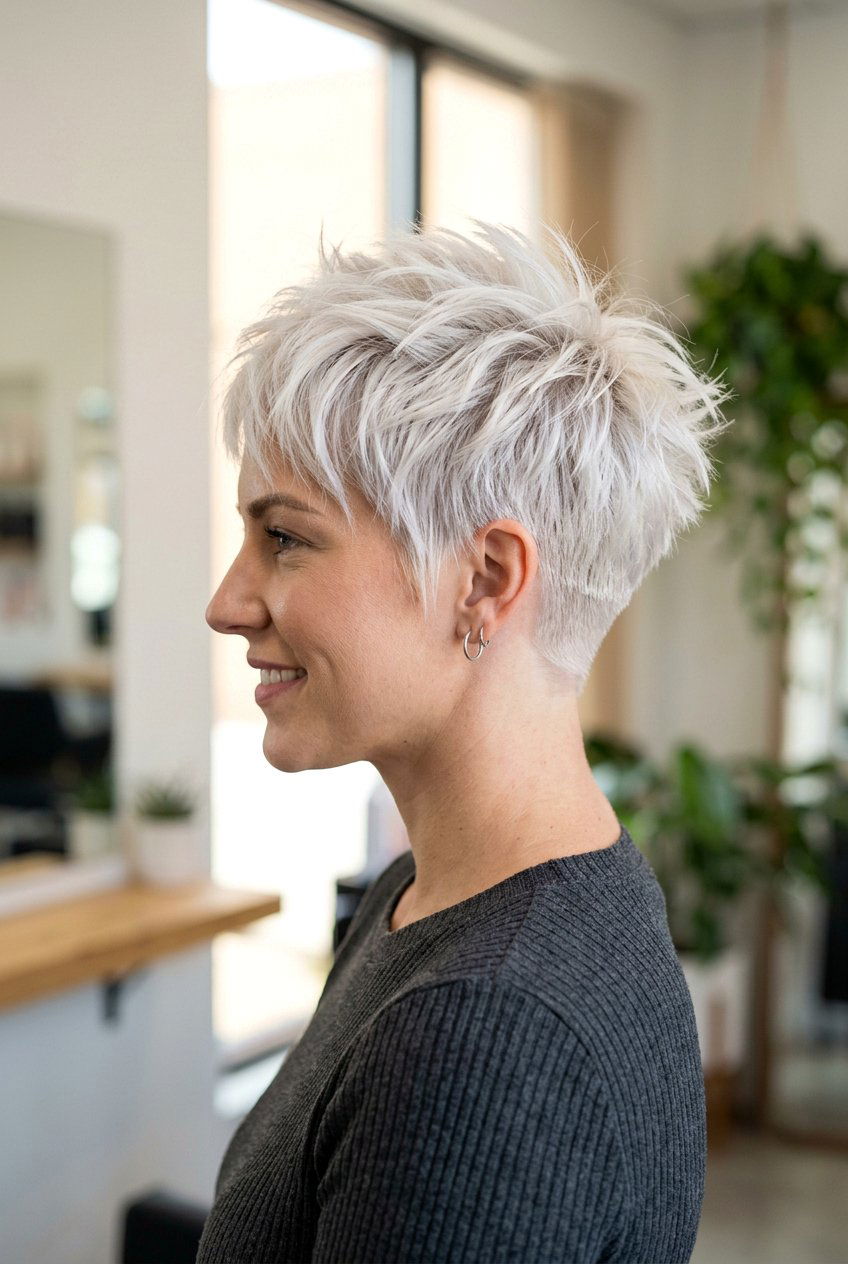 Spiky pixie for thick hair - 20 spiky pixie haircut - 20 spiky pixie haircut