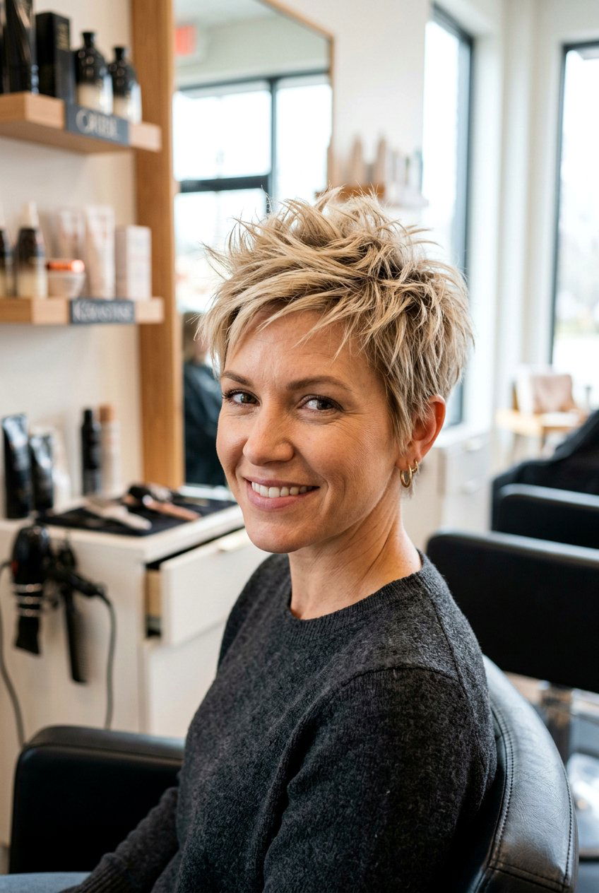 Spiky pixie for thin hair - 20 spiky pixie haircut - 20 spiky pixie haircut