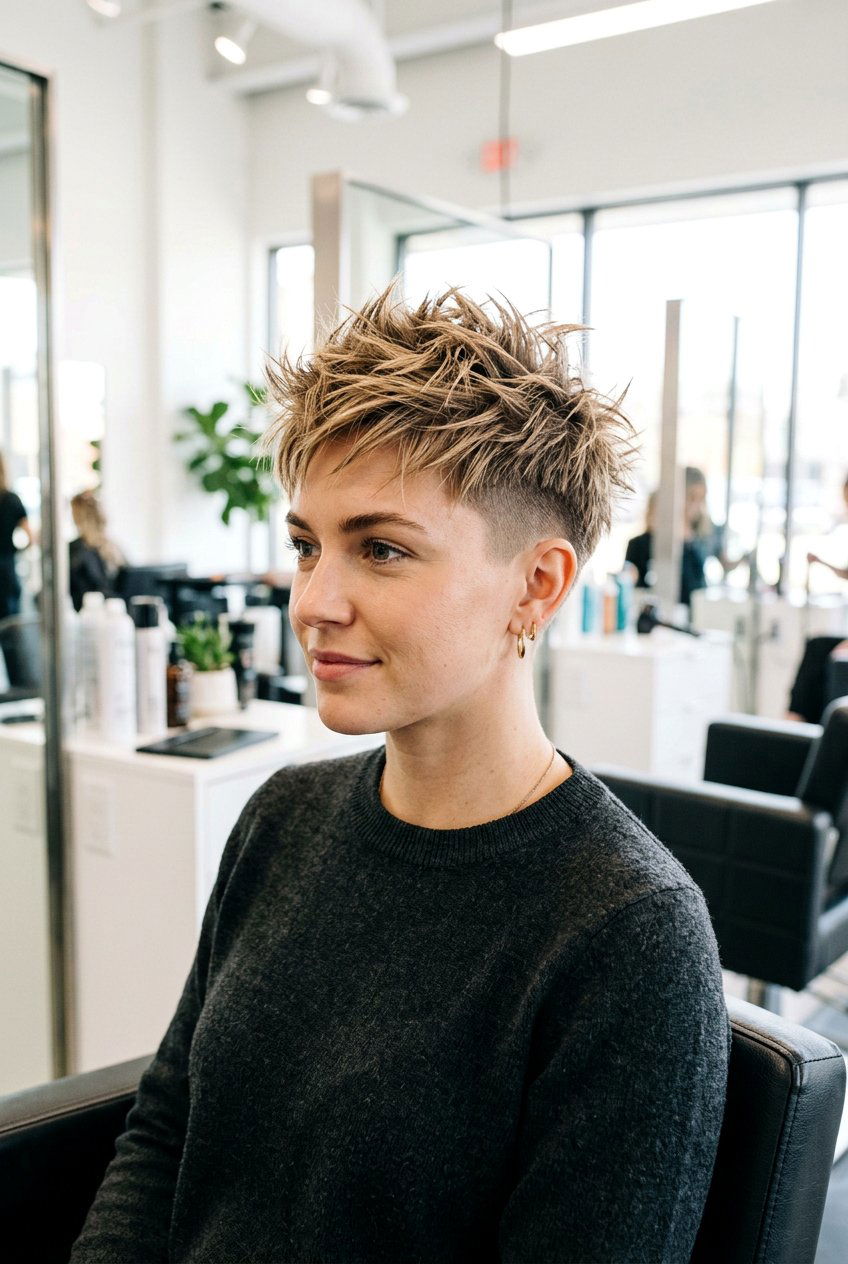 Spiky pixie with undercut - 20 spiky pixie haircut - 20 spiky pixie haircut