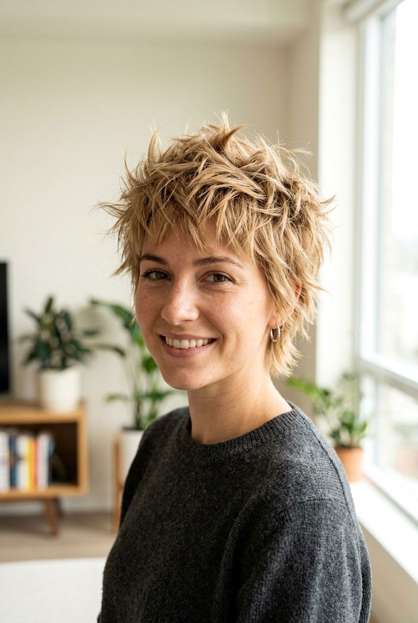 Spiky shaggy pixie - 20 short shaggy pixie cut - 20 short shaggy pixie cut