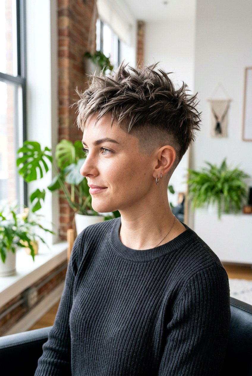 Spiky undercut pixie haircut - 20 undercut pixie haircut - 20 undercut pixie haircut