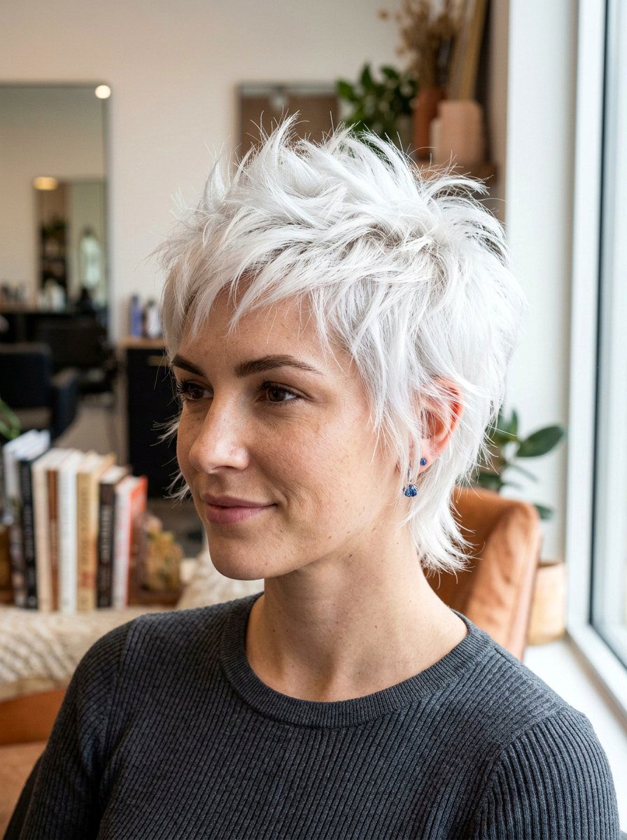 Spiky wispy pixie for thick hair - 20 wispy pixie haircut for older women - 20 wispy pixie haircut for older women