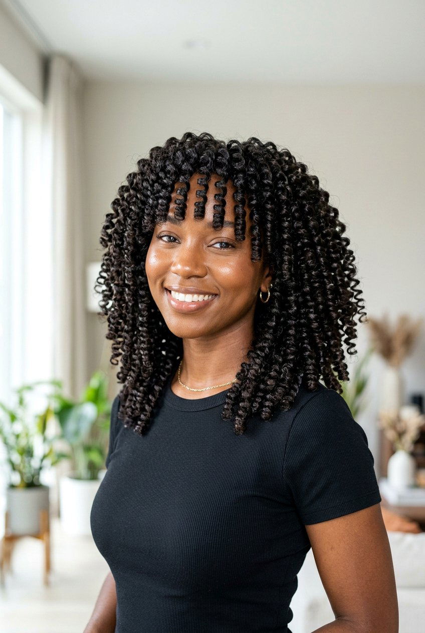 Spiral Curl Crochet - 20 curly crochet hairstyles - 20 curly crochet hairstyles