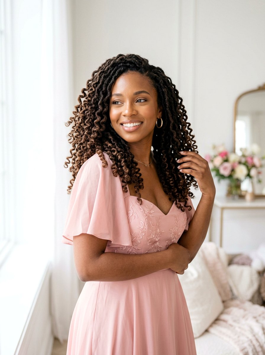 Spiral Curl Locs - 20 prom hairstyles for locs - 20 prom hairstyles for locs