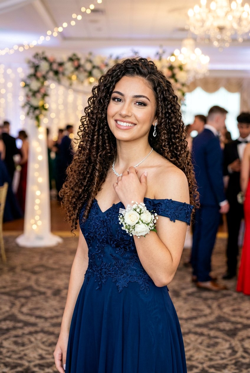 Spiral Curls Down for Prom - 20 prom hairstyles for curly hair - 20 prom hairstyles for curly hair