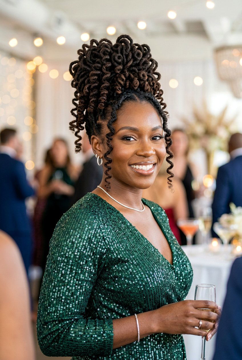 Spiral curl updo - 20 loc updo hairstyles - 20 loc updo hairstyles