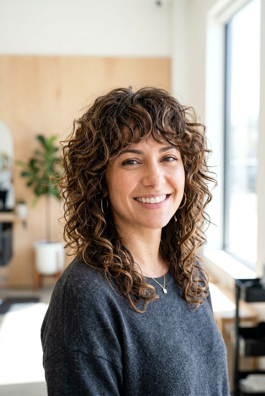 Spiral perm shag - 20 spiral perm hairstyles - 20 spiral perm hairstyles