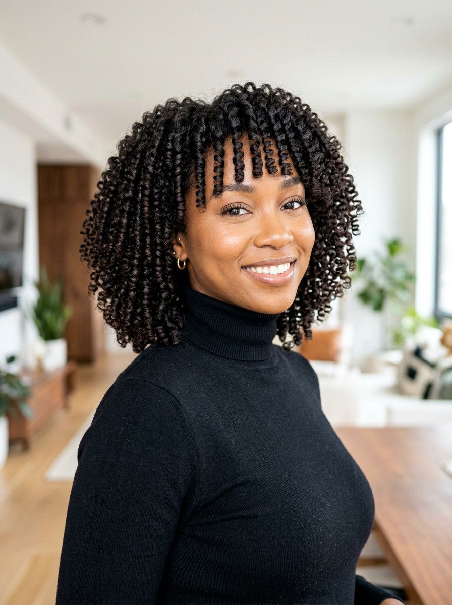 Spiral rod set bob - 20 rod set bob hairstyle - 20 rod set bob hairstyle