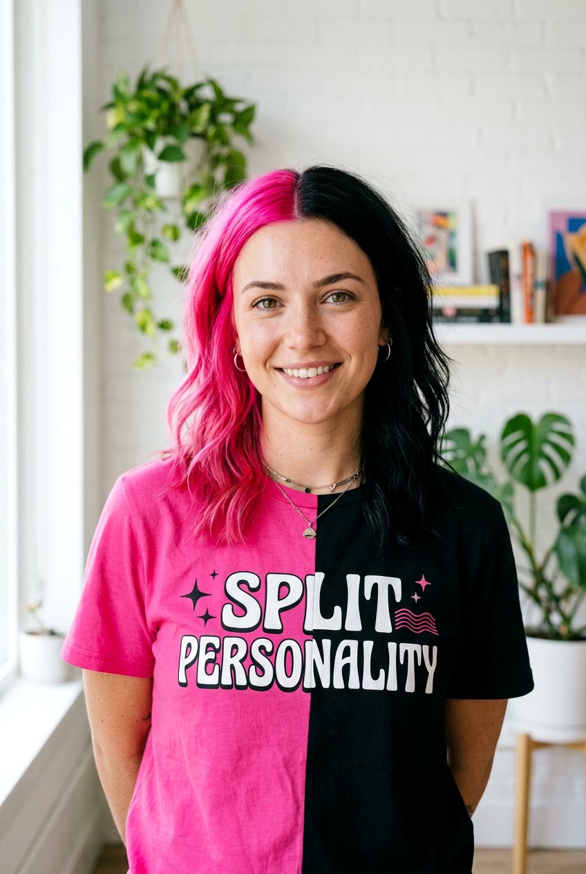 Split Dye Hair - 20 festival hair color ideas - 20 festival hair color ideas