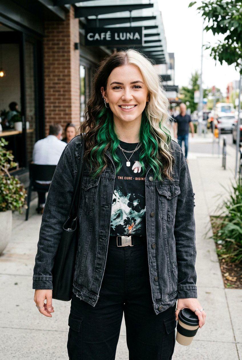 20 Gorgeous Green Peekaboo Hair Color Ideas To Try Today